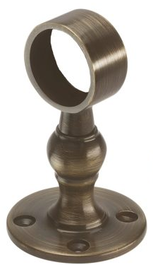 Premium Solid Brass Open Centre Bracket - 25mm Diameter Ø 