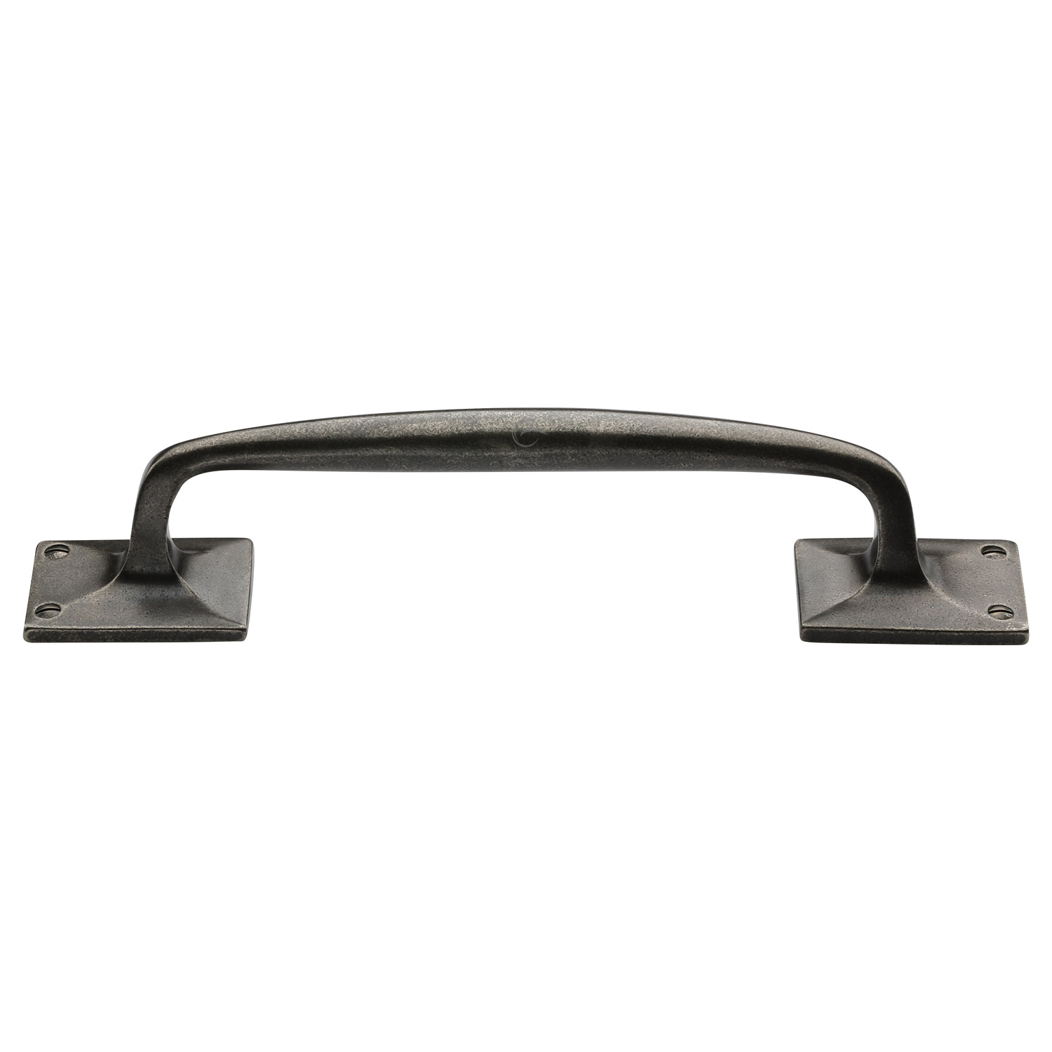 White Bronze Rustic Cabinet Pull Offset Design 260mm