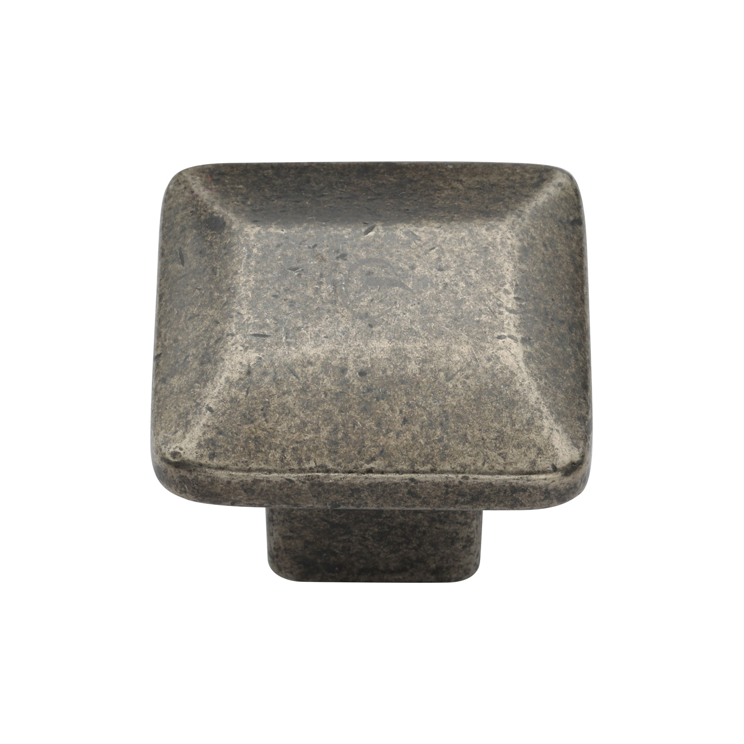 White Bronze Rustic Cabinet Knob Trapezoid Design 32mm