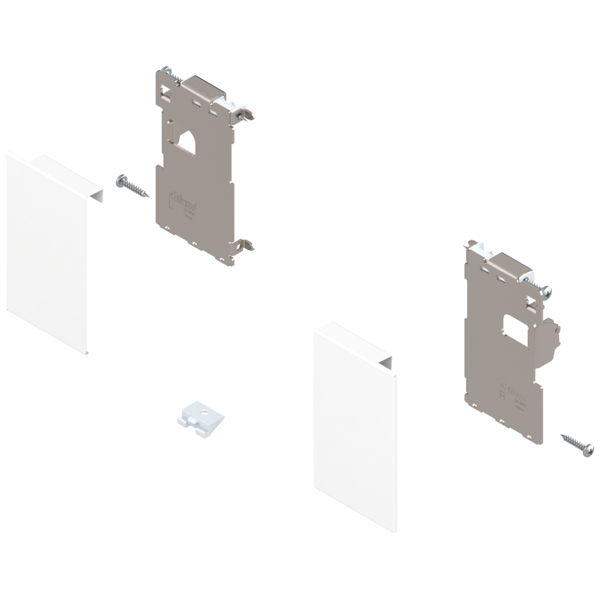 Blum Legrabox Front Inner Drawer Connector Brackets - 'M' Height (90.5mm)