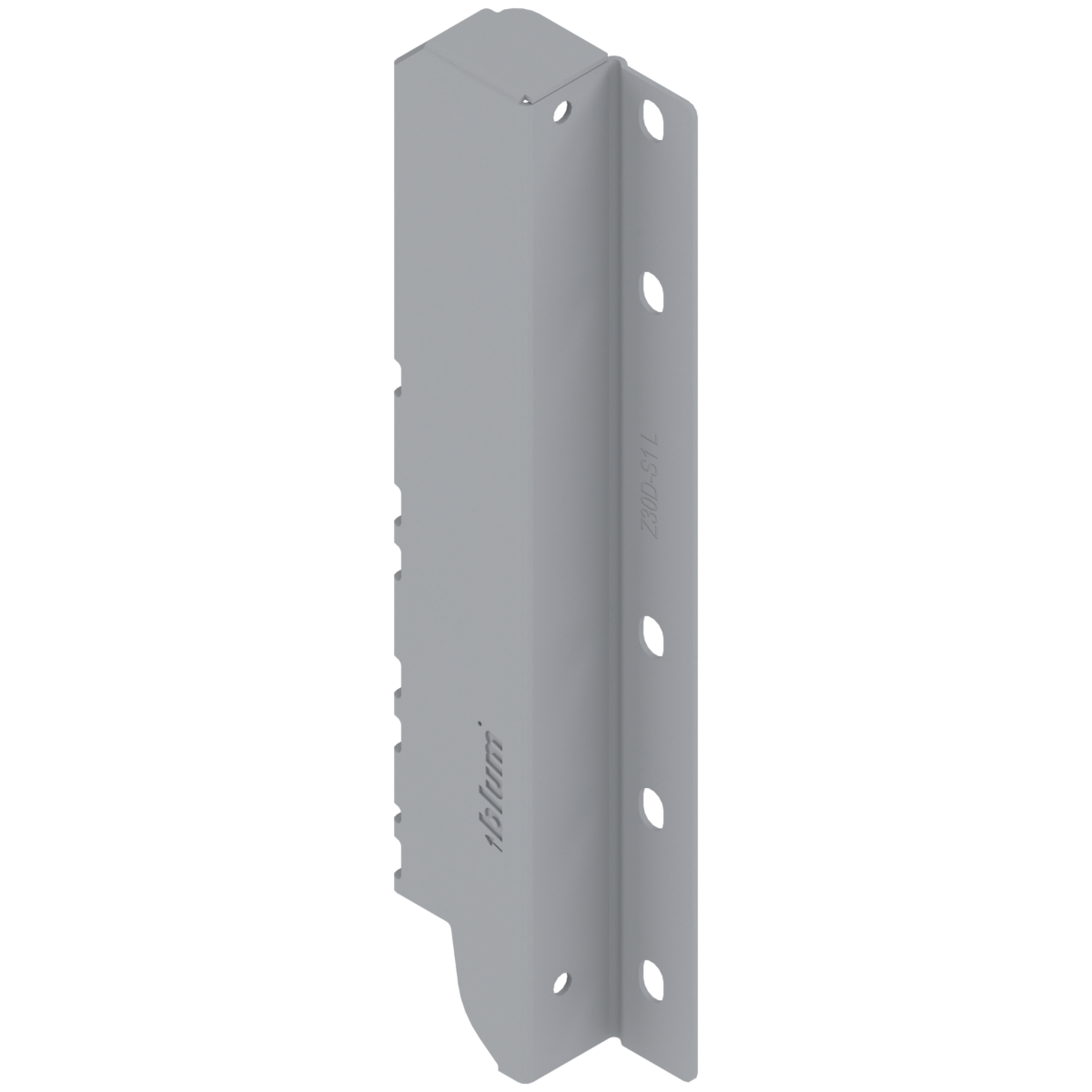 Blum Tandembox Back Fixing Bracket - 'D' Height R9006 - Grey