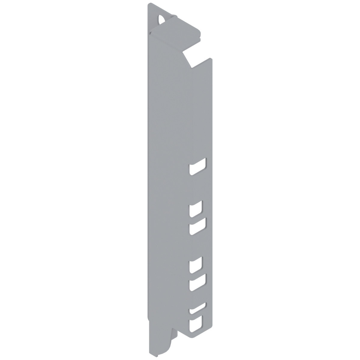 Blum Tandembox Back Fixing Bracket - 'D' Height R9006 - Grey