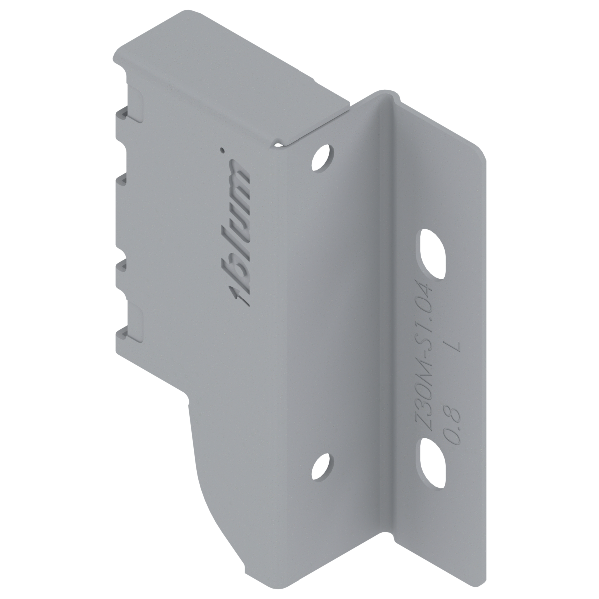 Blum Tandembox Back Fixing Bracket - 'M' Height R9006 - Grey