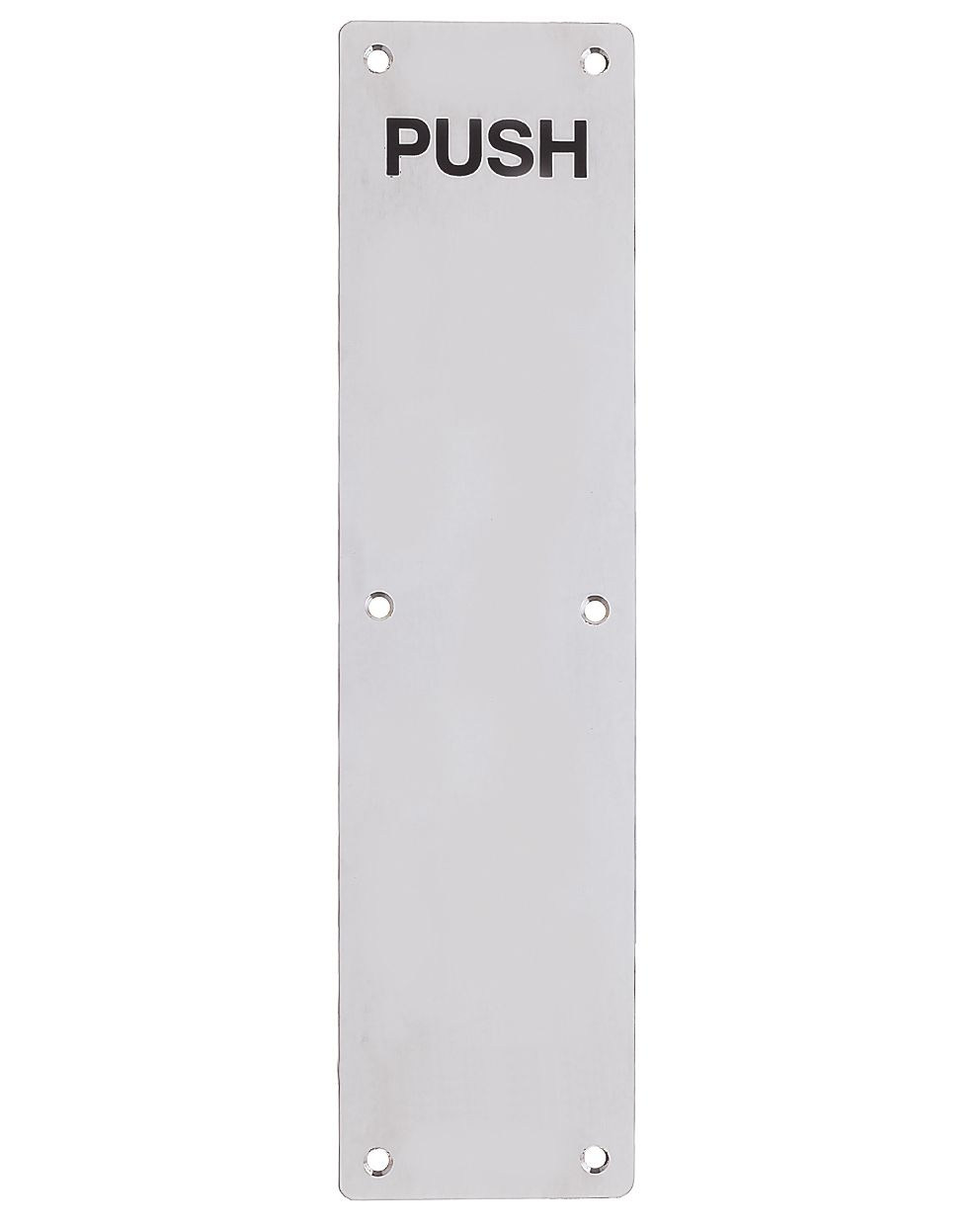 Finger Plate engraved PUSH, 650 x 75mm - Satin Stainless Steel