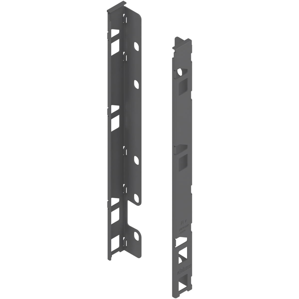 Blum Legrabox Back Fixing Bracket - 'F' Height (241.0mm) - Left & Right Hand 