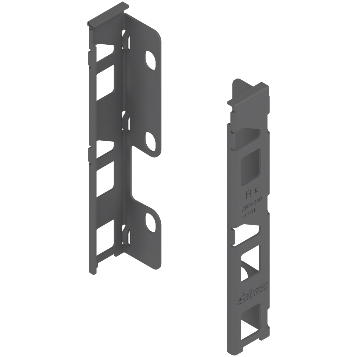 Blum Legrabox Back Fixing Bracket - 'K' Height (150mm) - Left & Right Hand