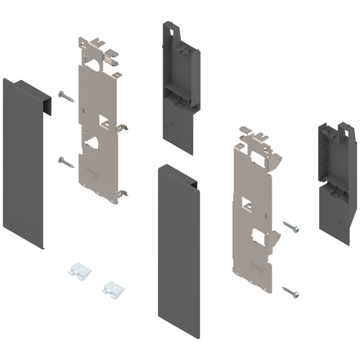 Blum Legrabox Connector Brackets - for 'C' Height Drawer Front Fixing