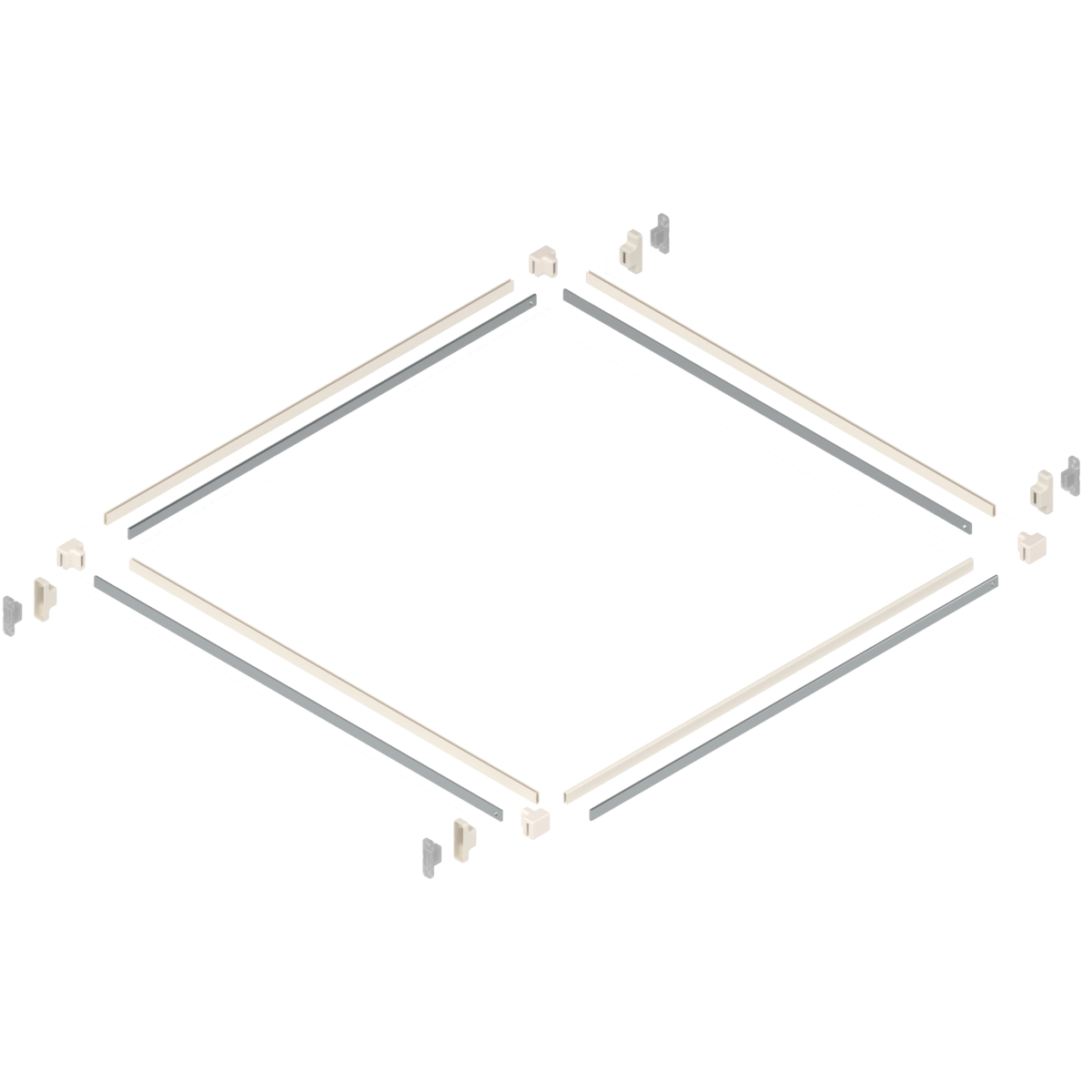Blum Metabox Metafile Drawer - Suit 450mm - 550mm - Cream