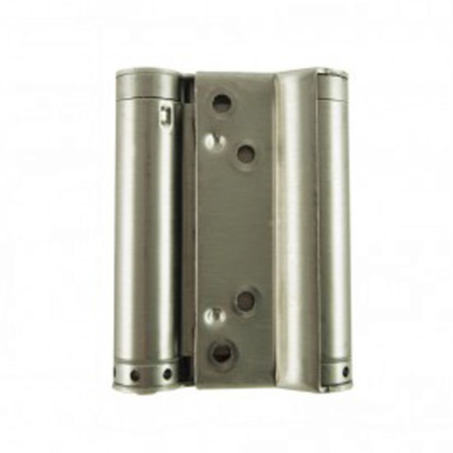 Liobex 4" Double Action Spring Hinge (Pair) - Silver