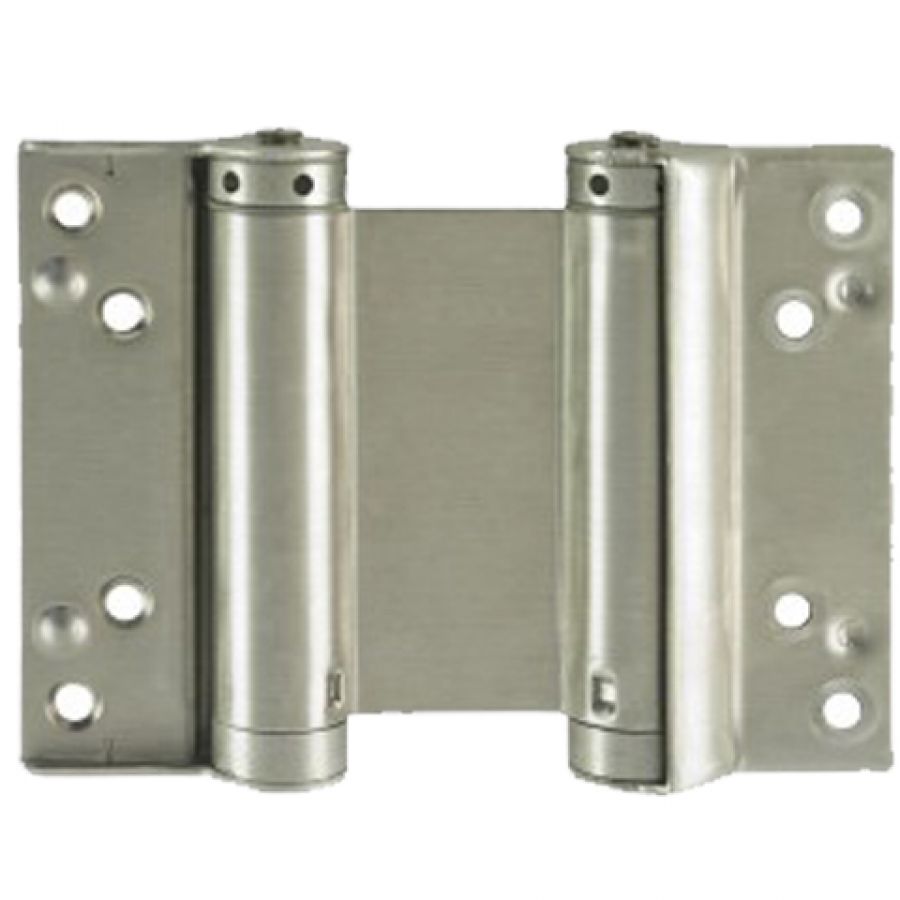 Liobex 4" Double Action Spring Hinge (Pair) - Silver