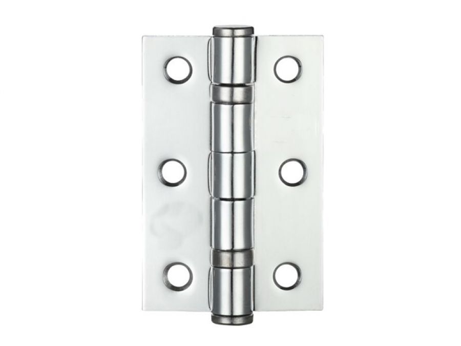 Double Ball Bearing Hinge 76 x 50 x 3mm - Square Corners