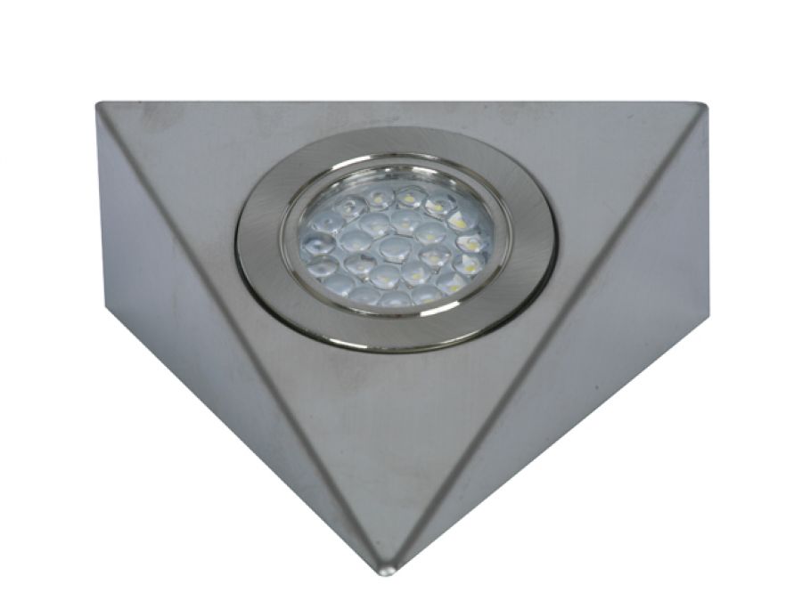 24 LED 24V High Lumen Output Triangle Downlight 1.8W Stainless Steel