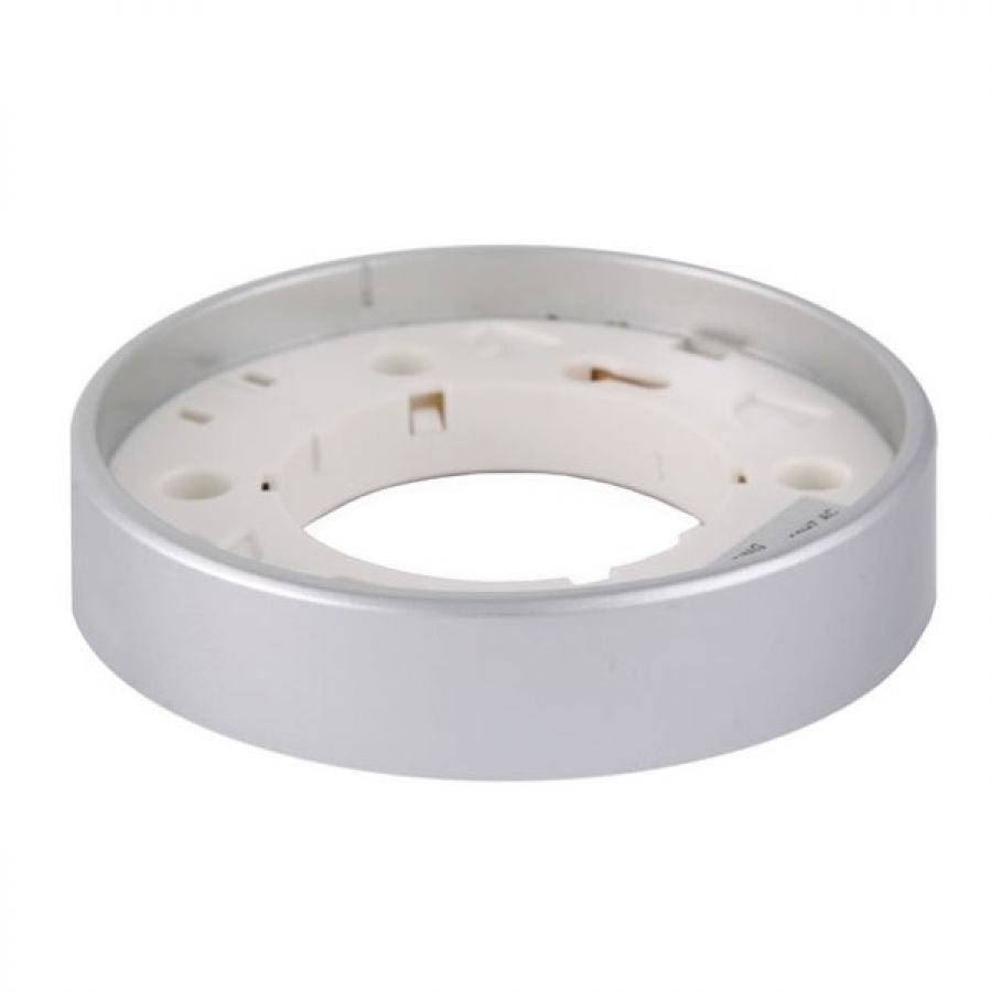 GX53 Downlight with Bare Wire Ends - Satin Silver Straight Surface