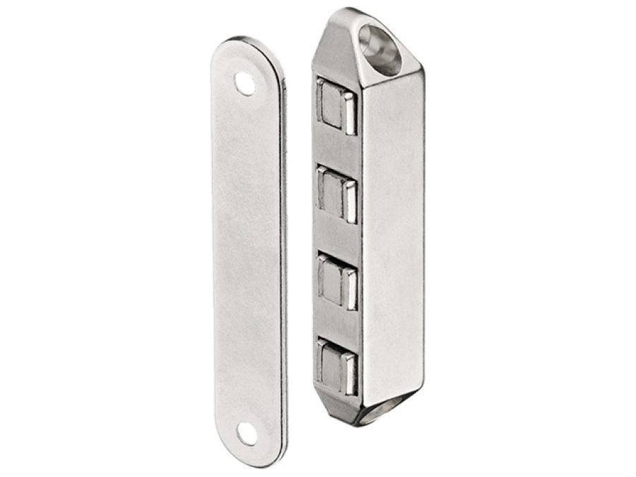 Magnetic Catch, Pull 8.0 kg, for Screw Fixing, Surface Mounted