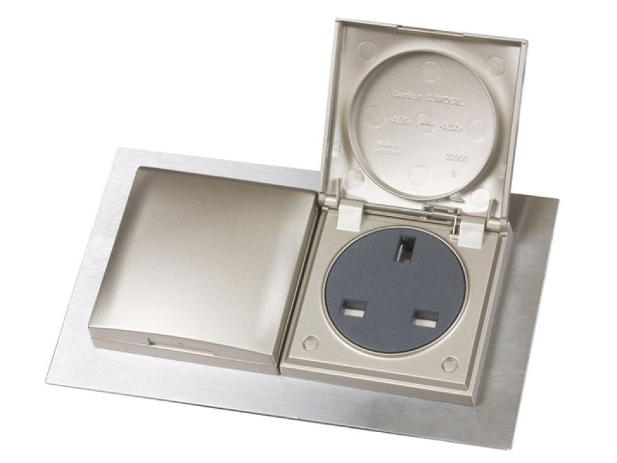 Flush Panel Mounting 2 Gang Socket