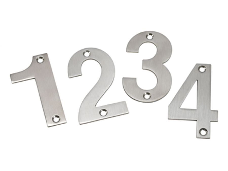 Numerals - Polished Stainless Steel