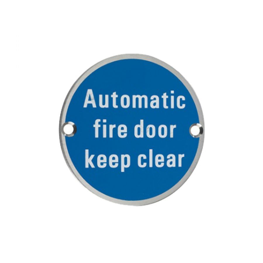 Door Sign - Automatic Fire Door Keep Clear