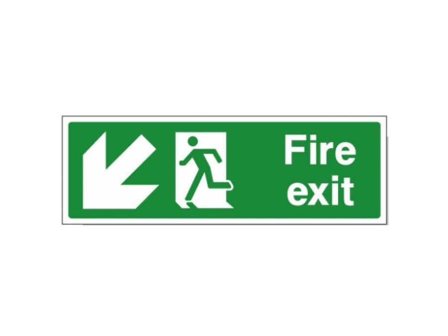 Fire Exit Sign - Arrow Pointing Left