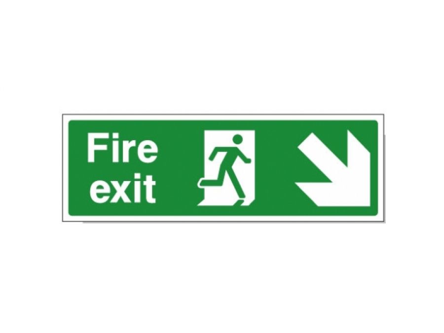 Fire Exit Sign - Arrow Pointing Right