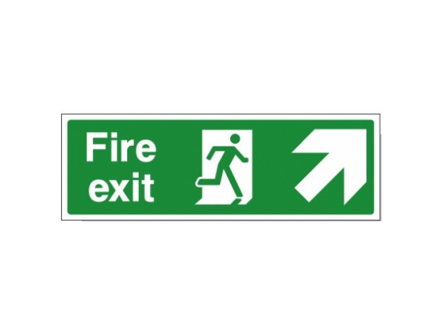 Fire Exit Sign - Arrow Pointing Right