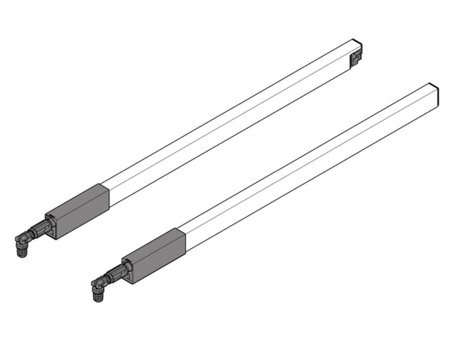 Blum Tandembox Antaro Gallery Rail - to Suit 350mm - 650mm - Grey