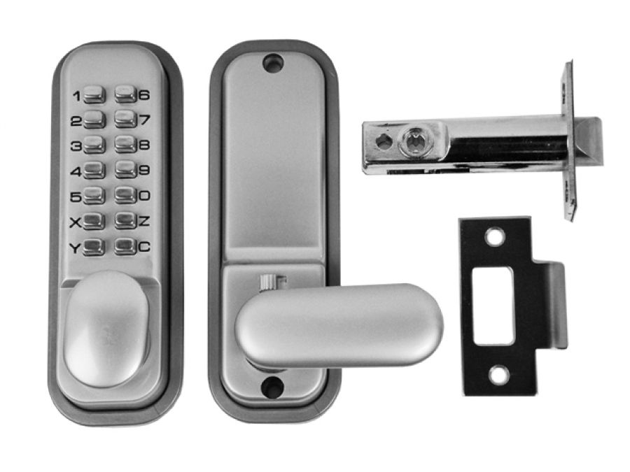 Digital Lock with Holdback - Silver