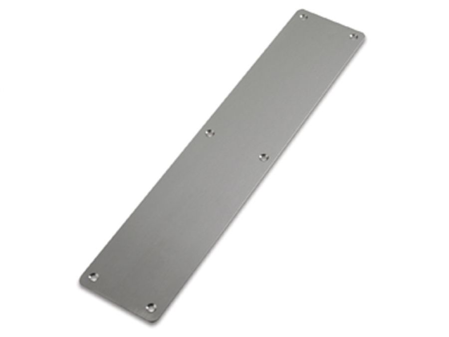 Push Plate, Square Corners - Drilled & Countersunk 350 x 75mm