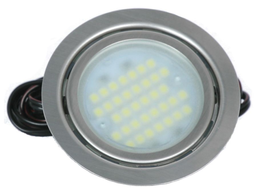 12V LED Premium Under Light 2.8W - Stainless Steel - Cool White 5000K