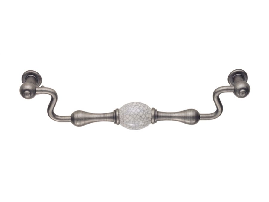 Porcelain Fixed Cabinet Pull 128mm