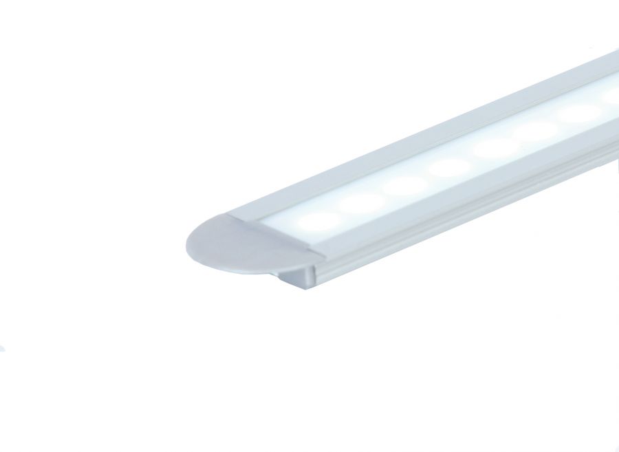 LED Recessed Aluminium Profile inc Diffuser - 2000mm
