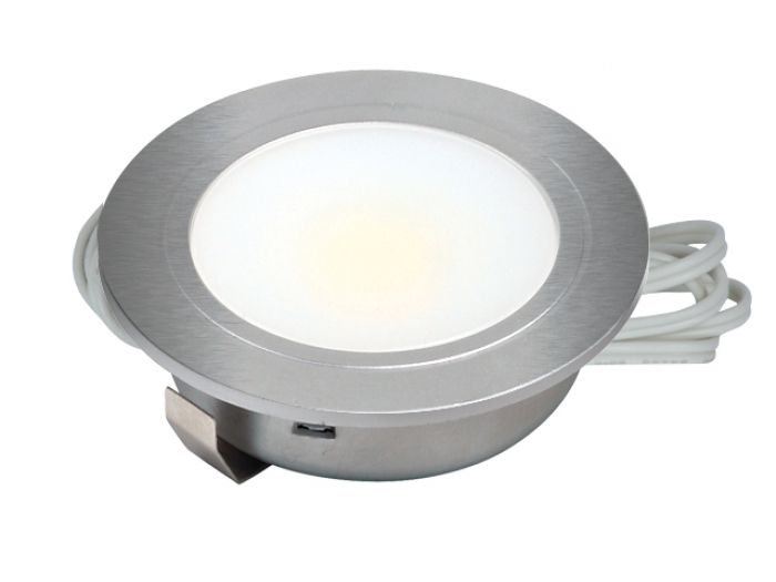 12V COB LED Recessed Downlight 3W inc Premium Plug - Warm White