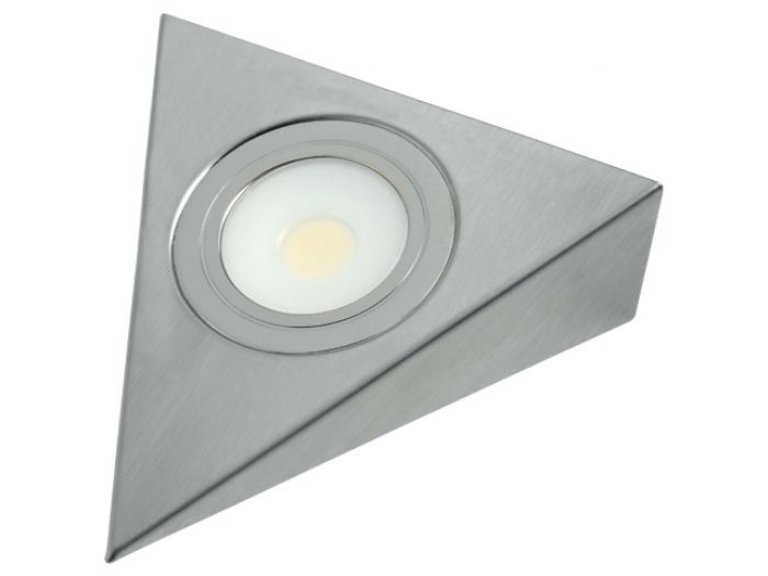 12V COB LED Triangle Downlight 3W inc Premium Plug - Warm White 