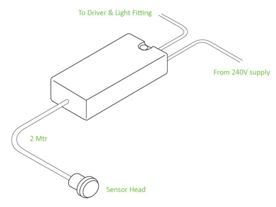 IR Sensor Switch 240V for Mains & Low Voltage Lighting