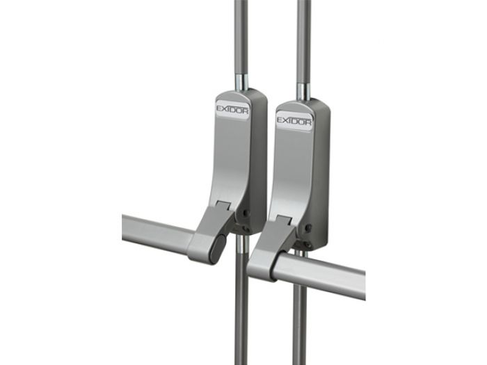 Push Bar Set for Non-Rebated Double Doors