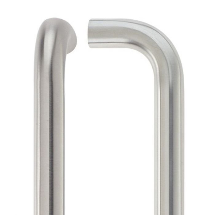 19mm D' Pull Handle Bolt Through Fix - Polished Stainless Steel