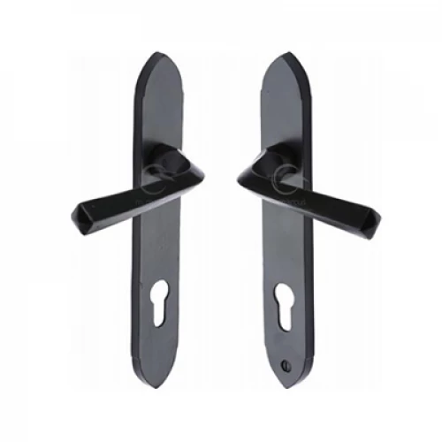 Classic black lever door handle with modern handle. Black door handles UK